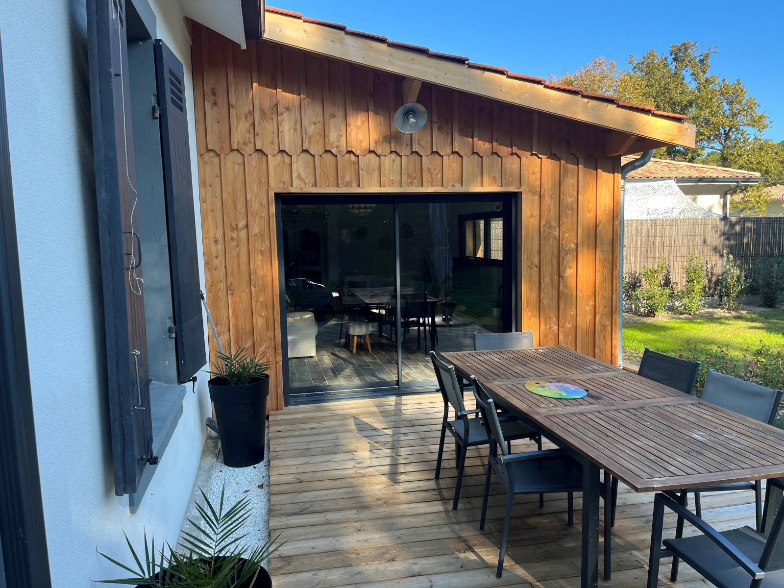 Extension bois avec bardage sur mesure, devis gratuit, autour du Cap Ferret