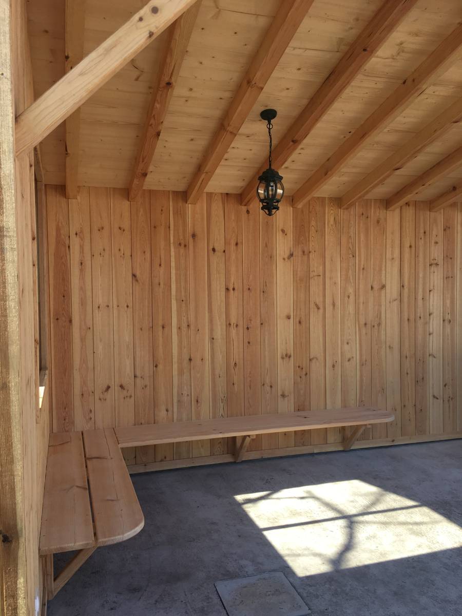 Espace détente en ossature bois sur le bassin d'Arcachon